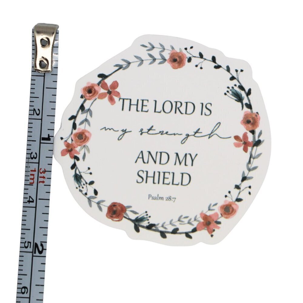 Sticker Bundles 12x$6 Religious Christian Bible Verse Psalm 28:7 - Picture 3 of 3